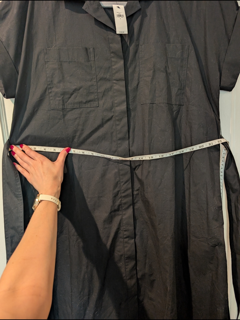 Banana Republic Poplin Cotton Midi Shirt Dress With Tie Waist - Picture 9 of 11